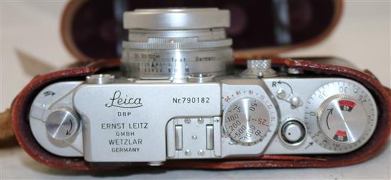 A Leica DBP GMBH Ernest Leitz Rangefinder camera,